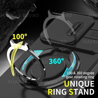 สําหรับOppo Reno 15F 15 Pro Max 14 F 14F 2025 เคสโทรศัพท์เกราะแหวนผู้ถือปลอกReno14F Reno14 Reno14Pro Reno15 Reno15F 13 13Fแม่เหล็กเลนส์ป้องกันกันกระแทกปกหลัง
