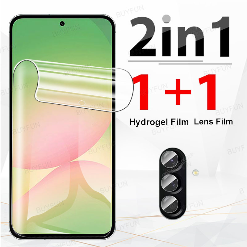 2in1 For Samsung Galaxy A56 5G 6.7" A566V A566B/DS Hard Glass film anti spy / Soft Hydogel Frosted f