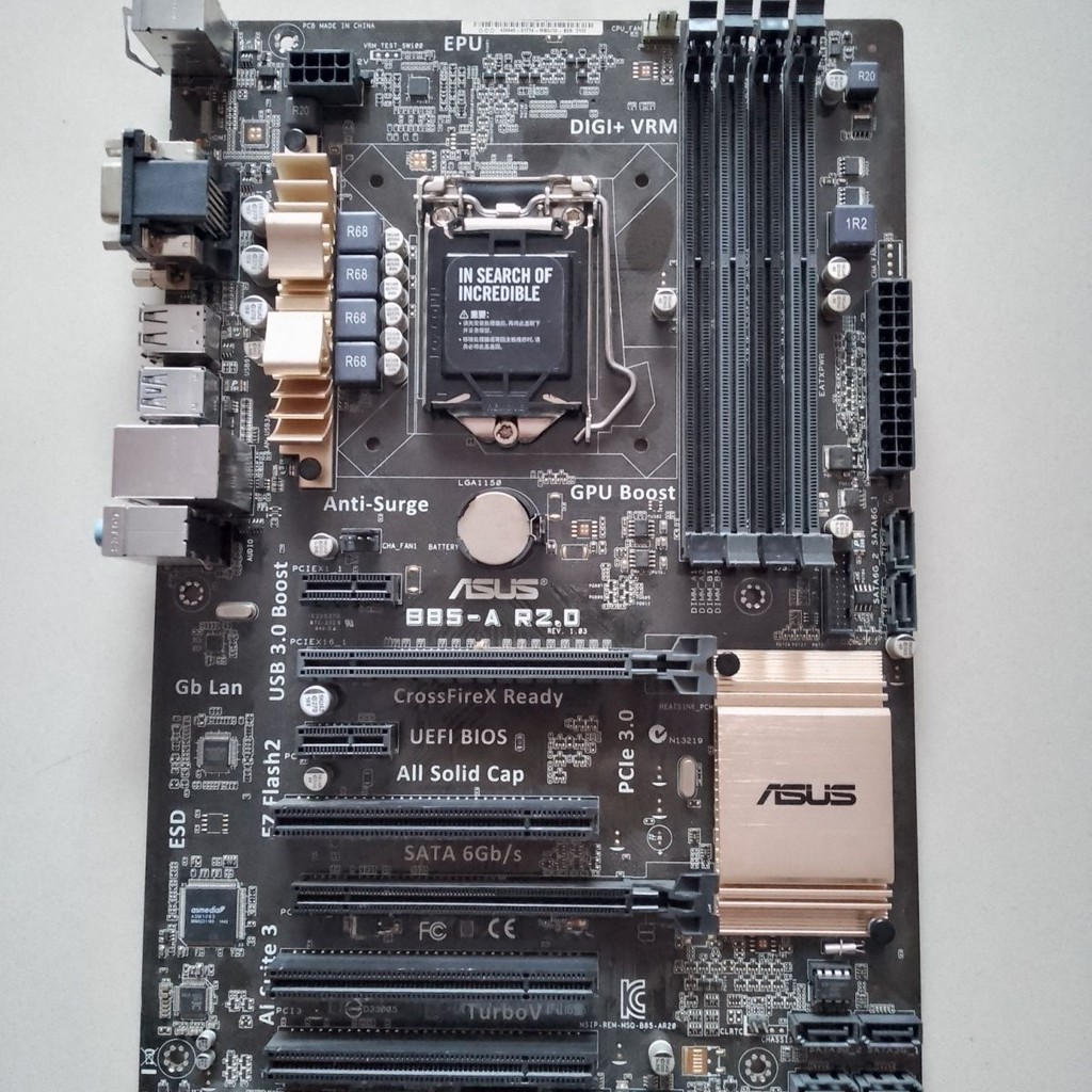เมนบอร์ด ASUS B85-AR2.0 รองรับซีพียู Intel รุ่นที่ 4 i3 4160 i5 4590 i7 4790 e3 1230 v3
