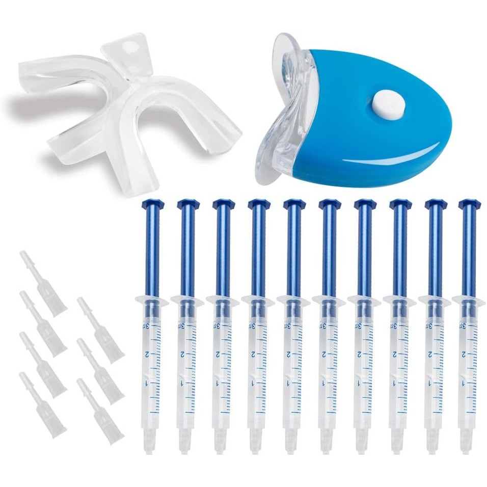 Teeth Whitening Gel, 10 PCS Teeth Whitening Dental Bleaching System Oral Gel Kit Tooth Whitener with