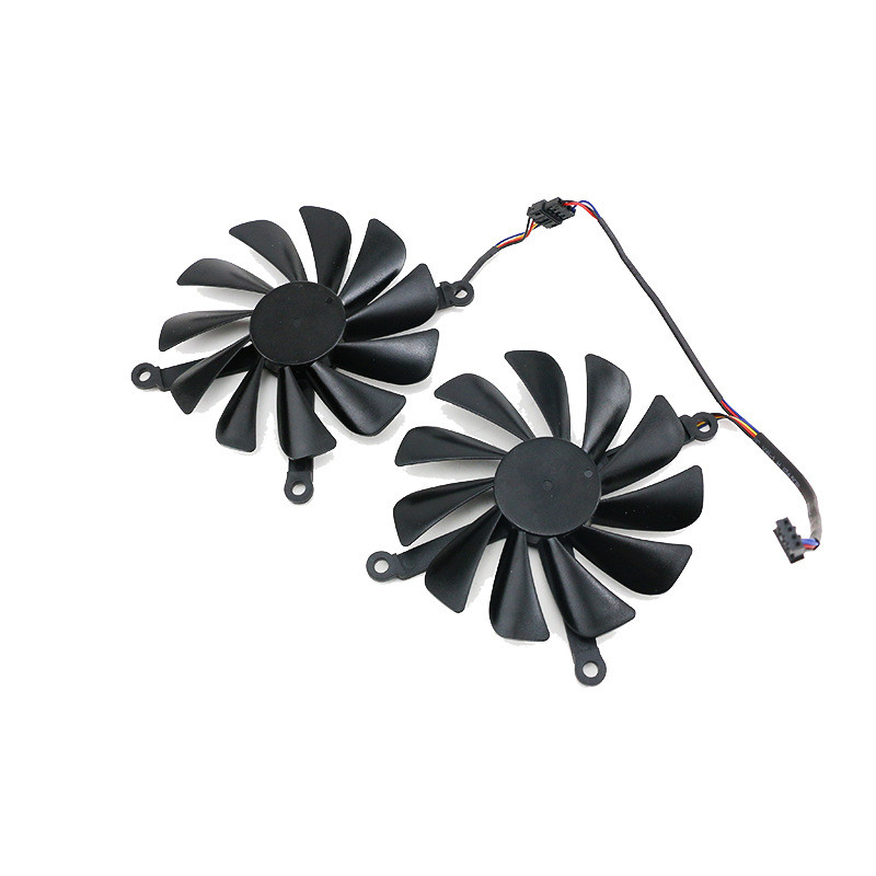 เหมาะสําหรับ XFX ดูข้อความ RX5500XT 5600XT นักรบหมาป่าสีดํารุ่น RX5700 5700XT พัดลมกราฟิก