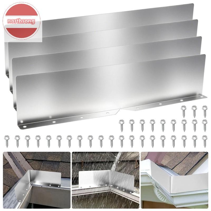 NOR 4 ชิ้น Rainwater Valley Gutter Splash Guard Rain หยด Gutter Guard,Rain หยด Gutter Guard สําหรับ 