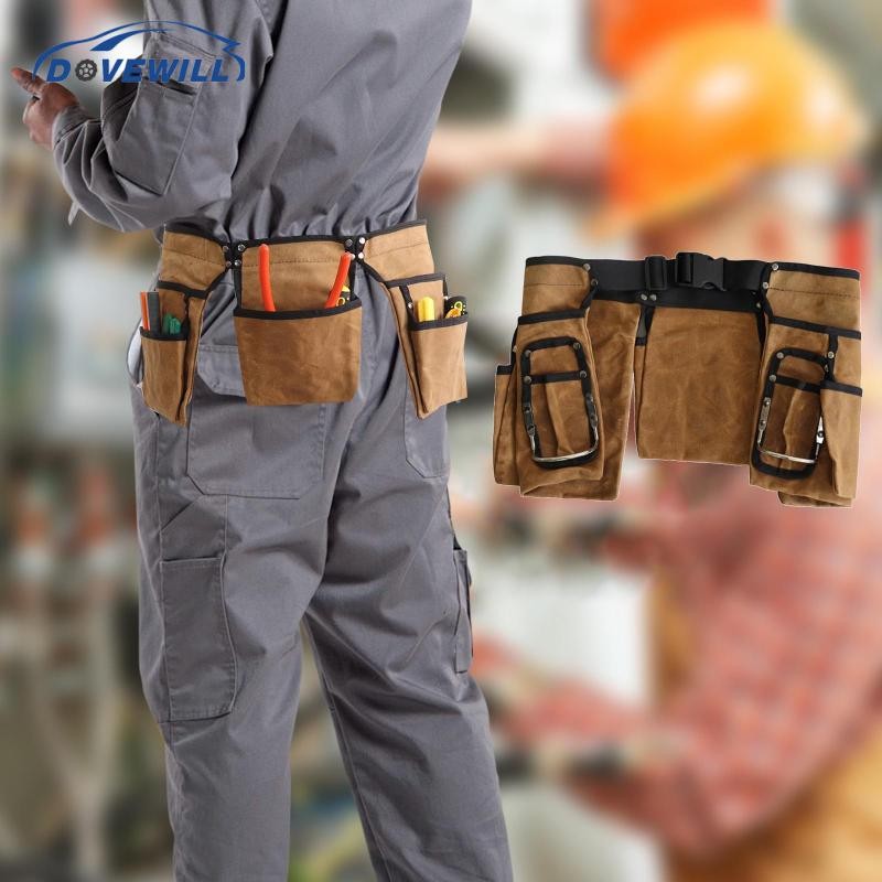 [Dovewill] Tool Belt Pouch Organizer with Multi Pockets Family Roofer Utility กระเป๋าคาดเอว