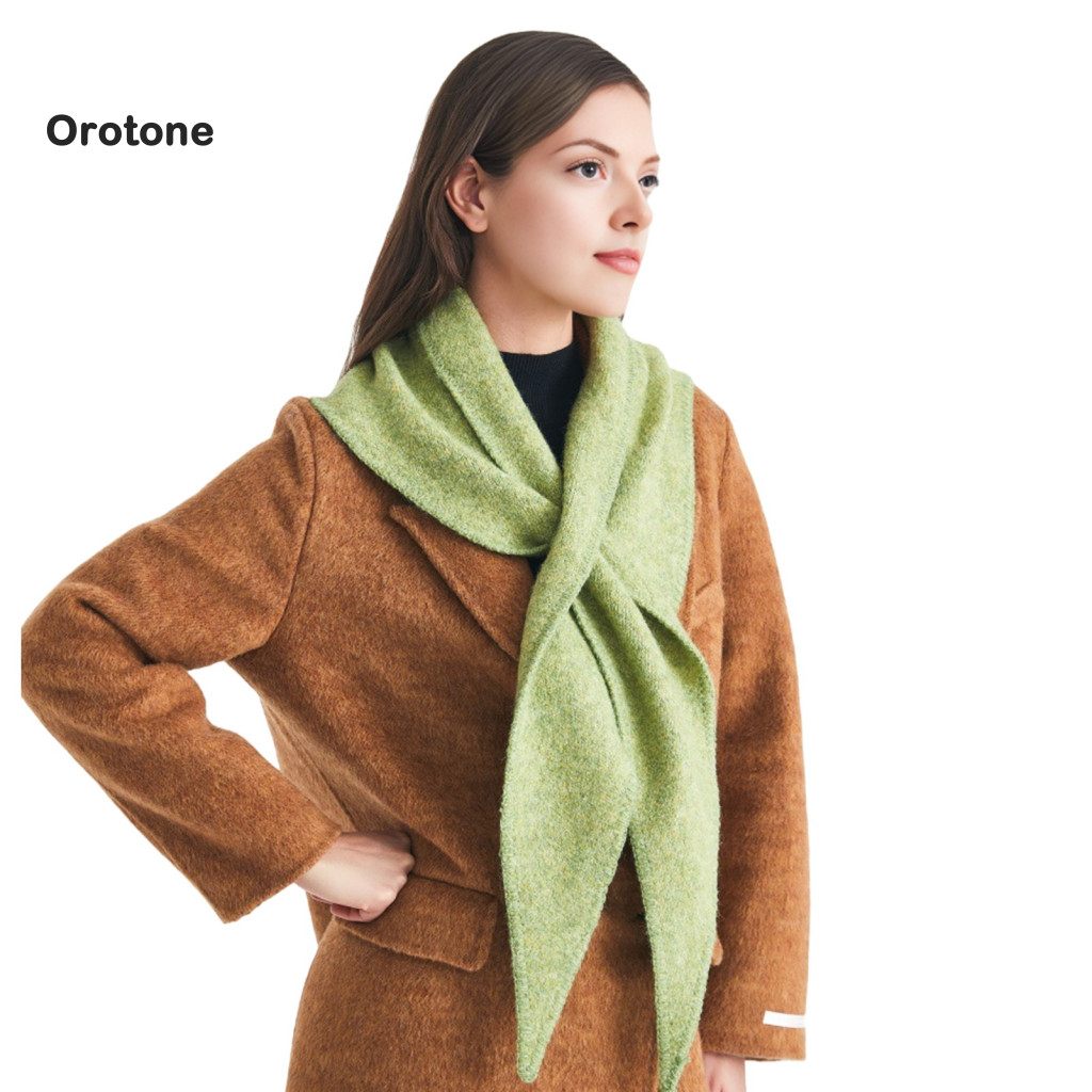 shawl สามเหลี่ยมลาย สำหรับผู้หญิง แบบ poncho กันหนาว ไซส์สากล