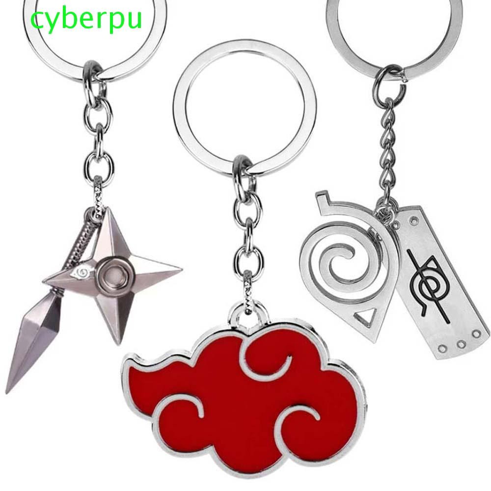 CYBERPULSE Naruto Key Rings กระเป๋าจี้ของขวัญโลหะพวงกุญแจรถการ์ตูนพวงกุญแจพวงกุญแจรถการ์ตูน Naruto