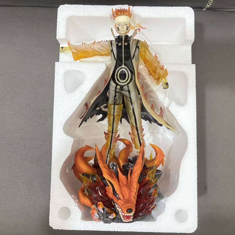 นารูโตะพ่อและSON Fist Bump Resonance Giant Wave Naruto One-Armed มินาโตะยืนรูปปั้นชนิดบรรจุกล่องรูป 2026