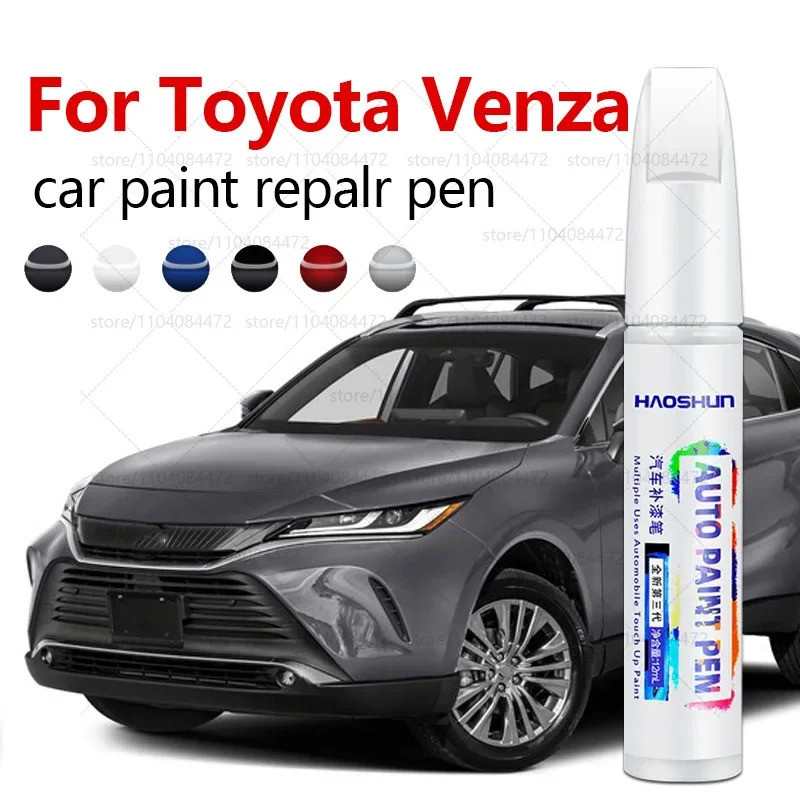 ปากกาซ่อมสีรถสําหรับ 2008-2015 Toyota Venza Paint Scratch Repair อุปกรณ์เสริมสีดํา 202 สีเทา 1K9 สีแ