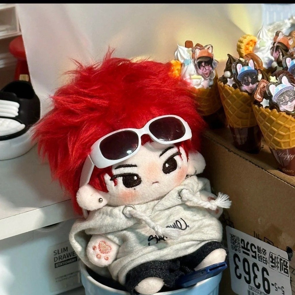 Liu Yuning 10 ซม.ผ้าฝ้ายตุ๊กตา Star Fan น่ารักแต่งตัวตุ๊กตาของขวัญ/ลูกปัด 2510.23