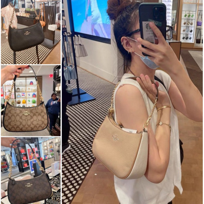 🔥พร้อมส่ง🔥 กระเป๋า COACH กระเป๋าสะพายข้างผู้หญิง Ca548 Teri กระเป๋าสะพายโซ่ Crossbody Bag