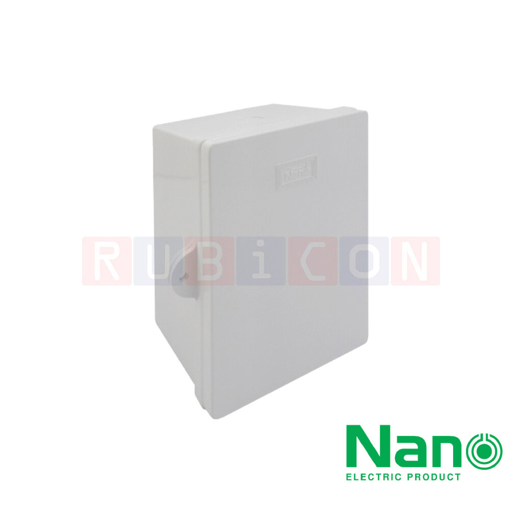 NANO-11W ตู้พลาสติกฝาทึบ 4.5x6.5x3.5 นิ้ว (118.5 x 168 x 92 mm) สีขาว
