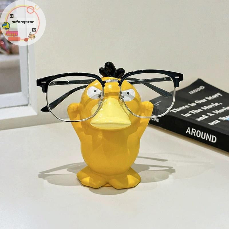 Pufangstar พวงกุญแจPsyduck กรอบแว่นตามีสไตล์ ของ коллекционและการตกแต่ง