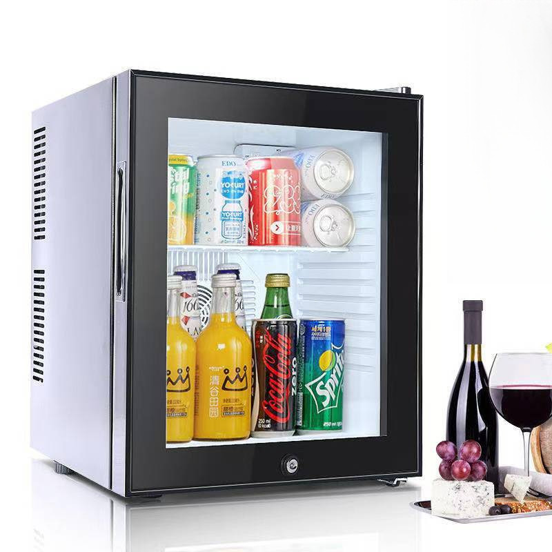 -ประตูกระจกขนาดเล็ก30L/20L แช่แข็งมินิหอพักห้องพักโรงแรมตู้เย็น Teapbooking แสดงตู้แช่แข็งตู้เย็นขนาดเล็ก