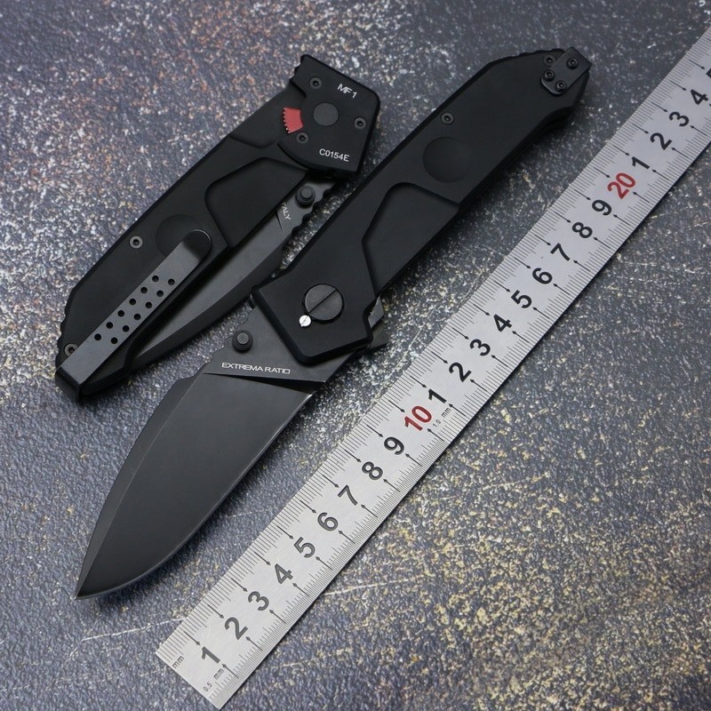 📌 Customized OME MF1 folding knife N690 blade 6061T6 aluminum handle caming multifunction trekking o