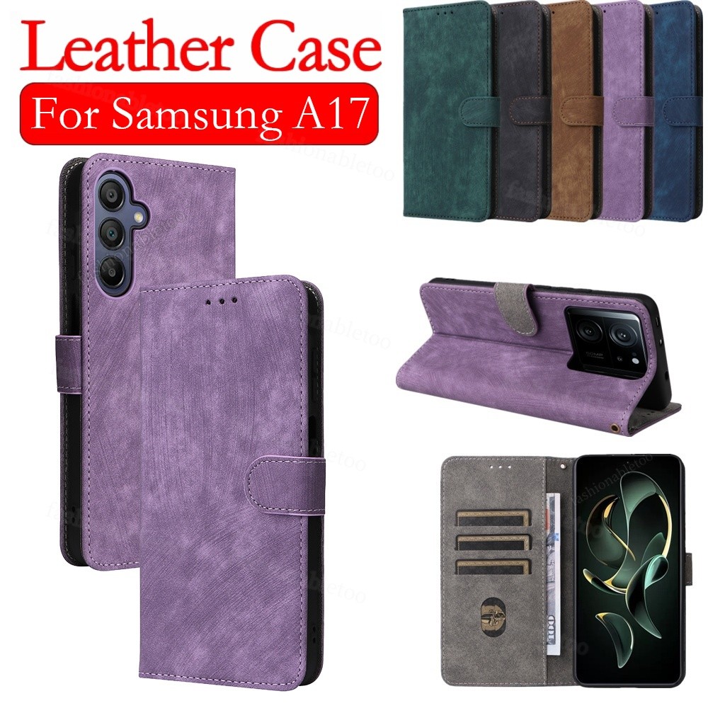 SAMSUNG สําหรับSamsungA17 5Gหนังเคสโทรศัพท์สําหรับSamsung Galaxy A07 LTE A17 A27 A37 A57 A07LTE Sams