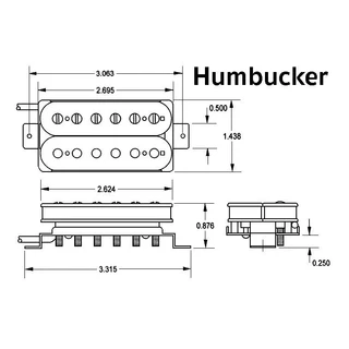 Seymour Duncan Pegasus Humbucker Trembucker Pickup 6 String ปิ๊กอัพ ฮัมบบัคเกอร์ กีต้าร์ไฟฟ้า 6 สาย