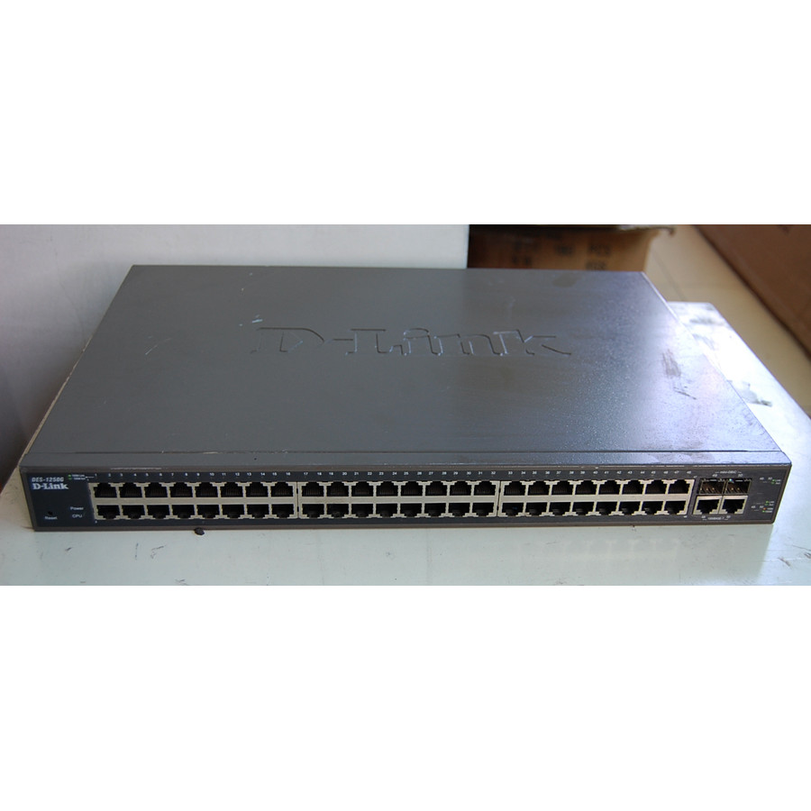 ห่อ D-link DES-1250G 48 100M พอร์ต + 2 พอร์ต Gigabit/SFP WEB สวิตช์การจัดการเครือข่าย