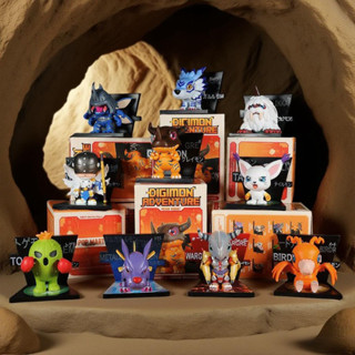 POPMART Digimon ตู้เย็นสติ๊กเกอร์ Series รูปของเล่น Mystery …