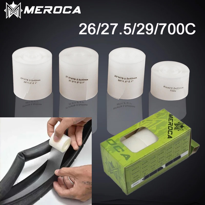 MEROCA จักรยานเสือภูเขา ขนาดยาง 26/27.5/29 นิ้ว และ 700c มาพร้อมยางในป้องกันการระเบิด_pad iamok_ 2 ชิ้น