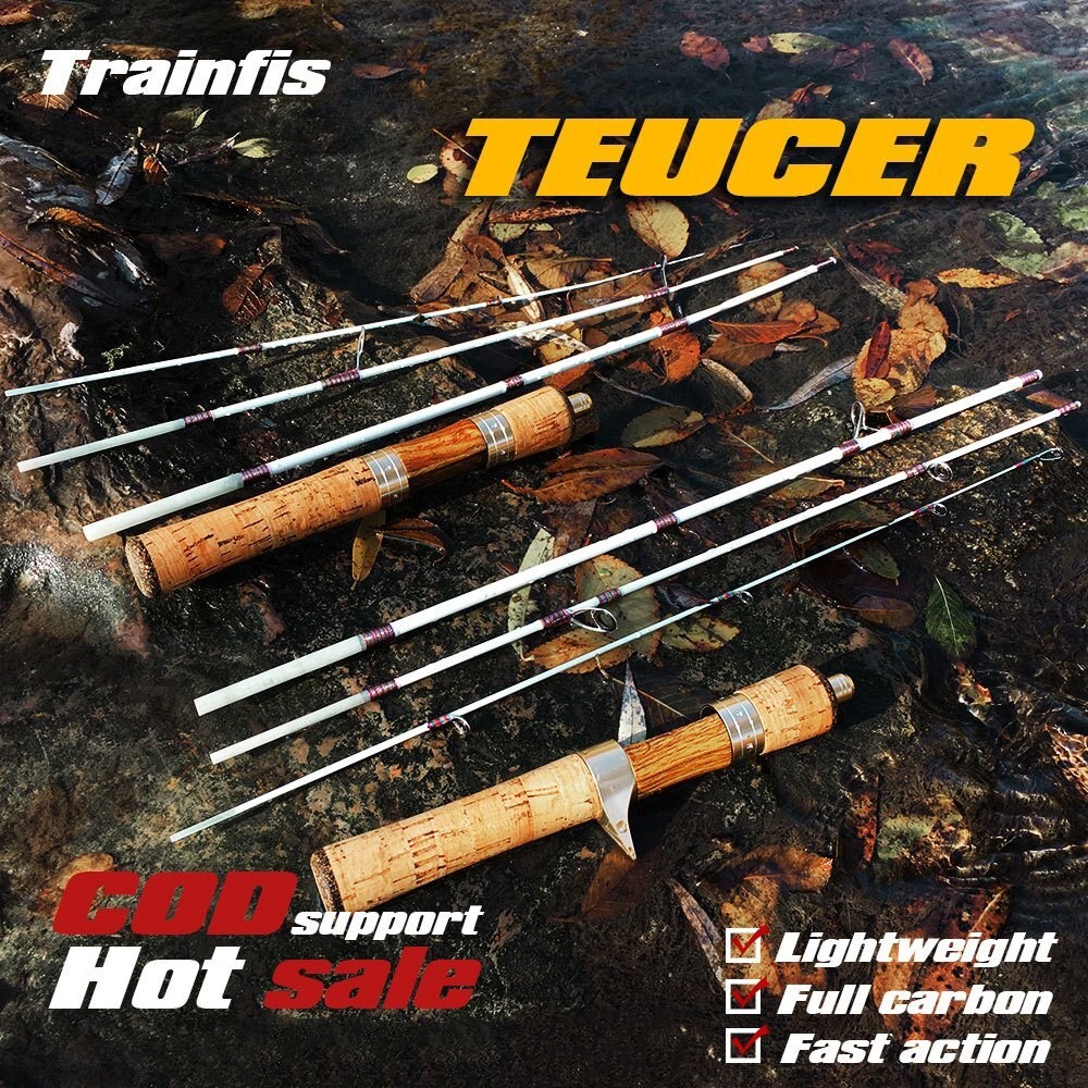 TRAINFIS1.4M UL Soft Rod Ultralight Spinning Rod Baitcasting Rod Protable Travel Rod UL Fishing Rod 