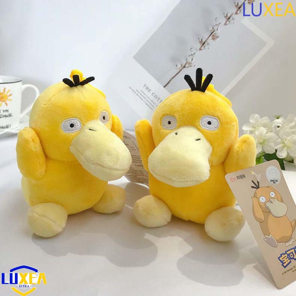 LUXEA Pokemon Psyduck จี้กระเป๋าตกแต่งที่ไม่ซ้ํากันอะนิเมะตุ๊กตา Psyduck พวงกุญแจออกแบบการ์ตูนของเล่