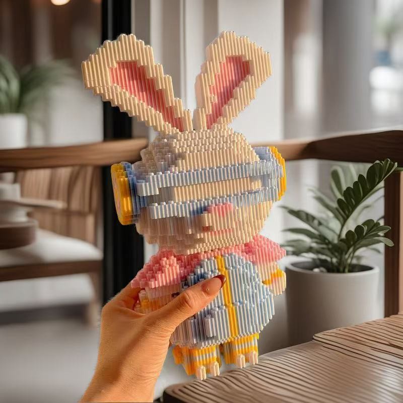 🐰พร้อมส่ง🐰 บล็อกตัวต่อ กระต่าย 1ชุดมี2ชิ้น ซื้อหนึ่งรับฟรี บล็อคตัวต่อ เลโก้ rabbit บล็อกตัวต่อเลโก้ ของเล่นเด็ก - รูปที่ 3