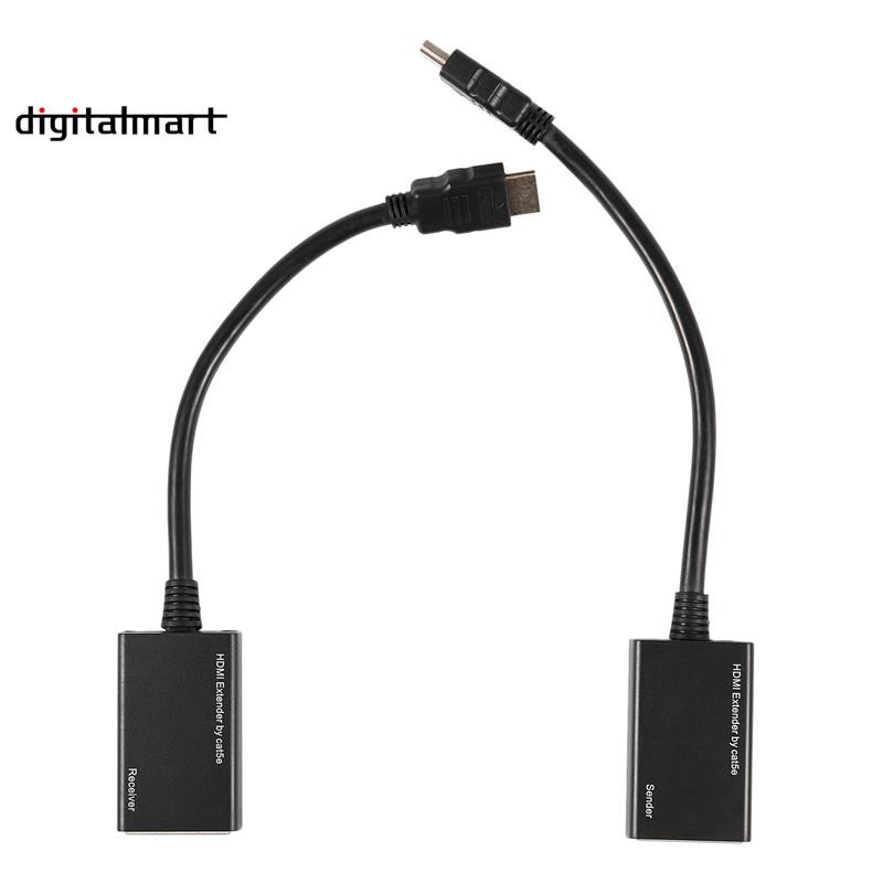 Over RJ45 CAT5e CAT6 UTP LAN Ethernet Extender Repeater 1080P 3D ถึง 100ft