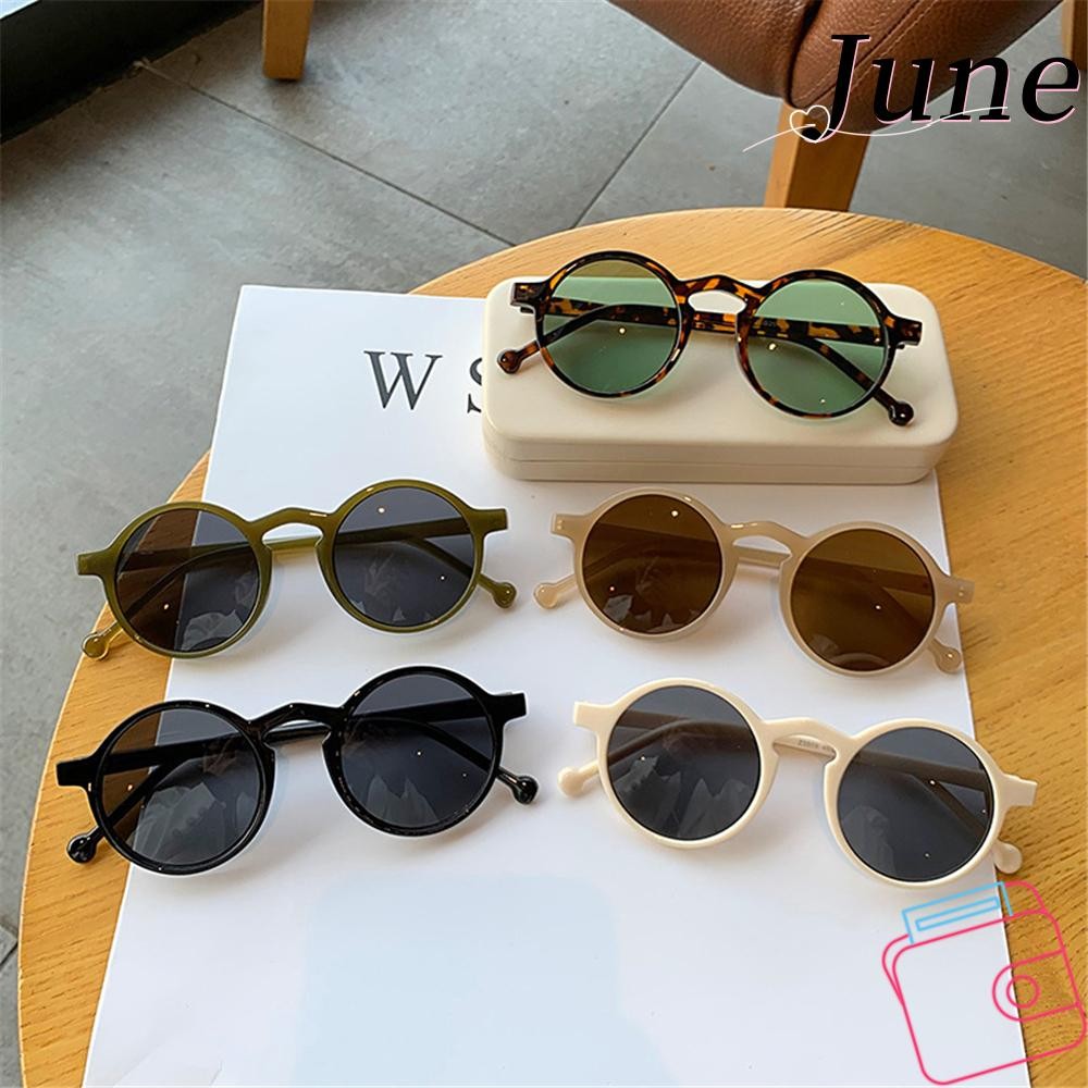 JUNEGOODS Leopard Black Glasses Small Frame Driving UV400 Fashion Vintage Sun Glasses
