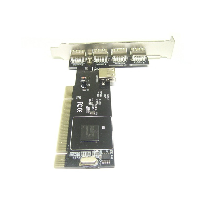 การ์ด PCI เป็น USB2.0 4 พอร์ต PCI เป็นการ์ด USB การ์ดขยาย USB NEC ชิป 2.0 อินเทอร์เฟซ