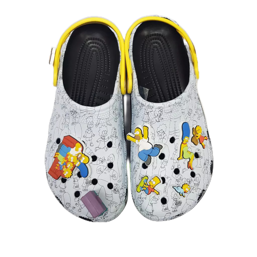 CROCS SIMPSON SANDALS สําหรับเด็กและผู้ใหญ่ ขนาดทันสมัย 28-44