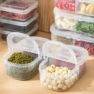 [UNIK88] Tempat bumbu Dapur Sekat 2 Box Tempat Penyimpan Makanan Food Storage