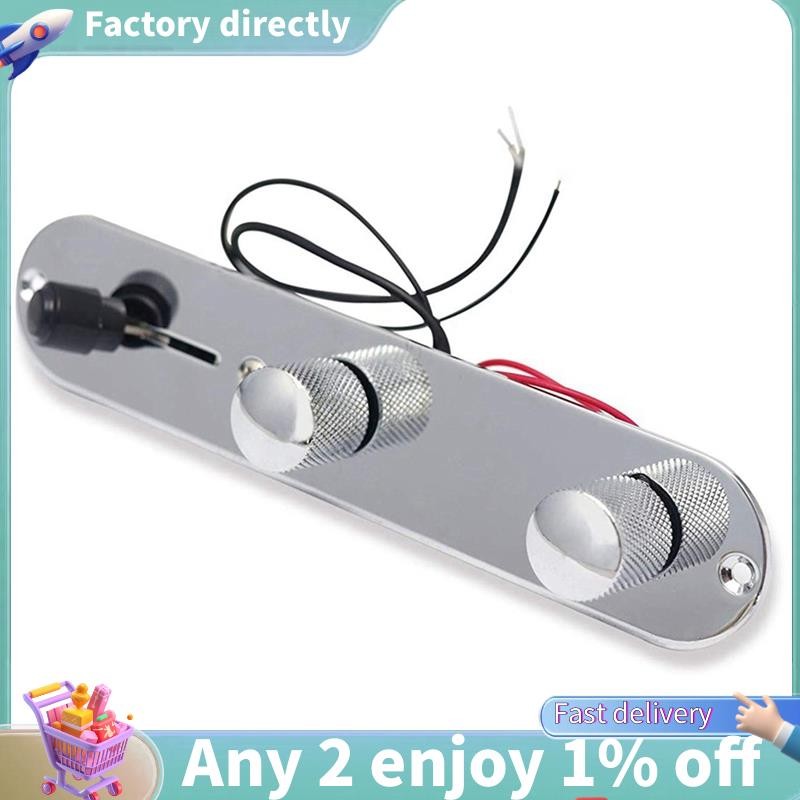 E7-ชุดหมูป่าวงจรกีตาร์ไฟฟ้า 3-Way Control Board Assembly สําหรับ Tele - พร้อมซ็อกเก็ต