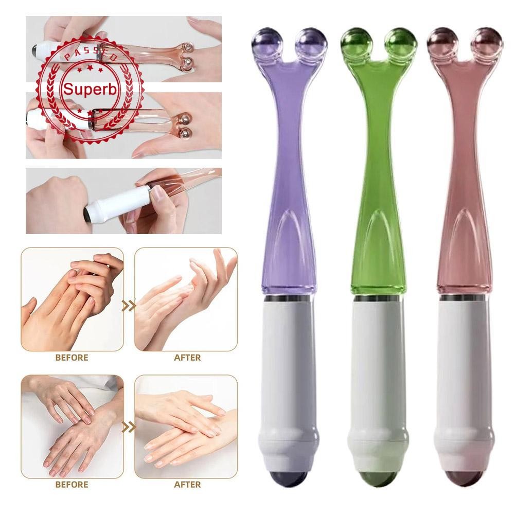 Roller Finger Massage, Dual-row Roller ใช้งานง่ายนิ้วมือแบบพกพา Roller ส่งเสริมการ D3f6