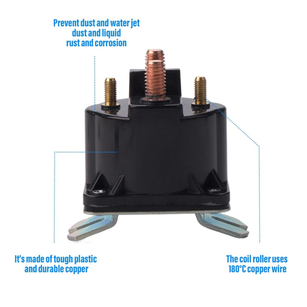 Dump Trailer Solenoid 12V 4 Terminal 100 AMP Kti Solenoid รีเลย์สําหรับ SAZ4201GJ 7522 SAZ-4201ER 07