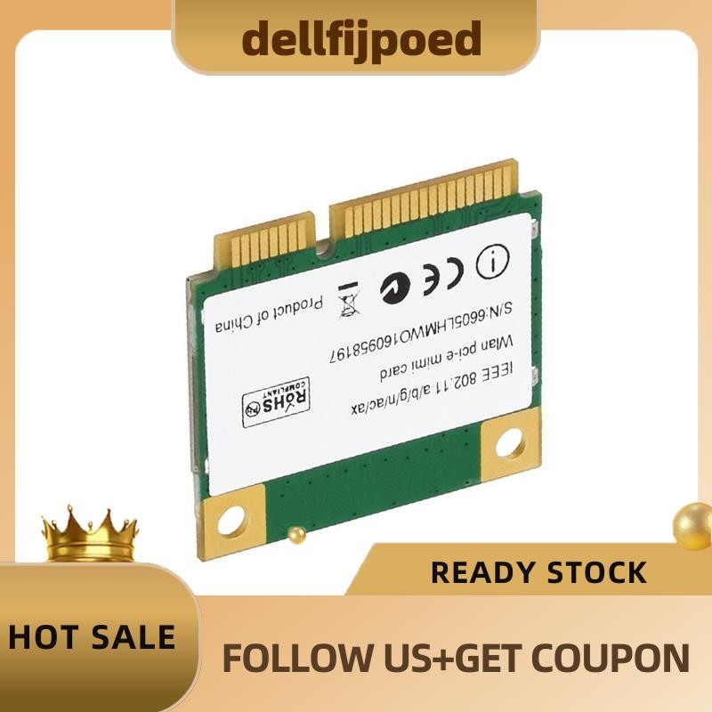 lfijpoed สําหรับ AX210HMW Mini PCI-E การ์ดเครือข่าย Wifi WiFi 6E อะแดปเตอร์ Wi-Fi ไร้สาย 5.3 สําหรับ
