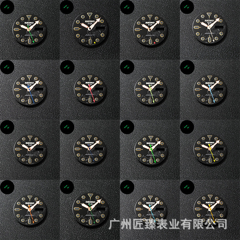 อุปกรณ์เสริมนาฬิกาใหม่ ปรับให้เข้ากับเครื่อง GA2100 หน้าปัดสีดําบริสุทธิ์ Rose Gold Pointer Luminous