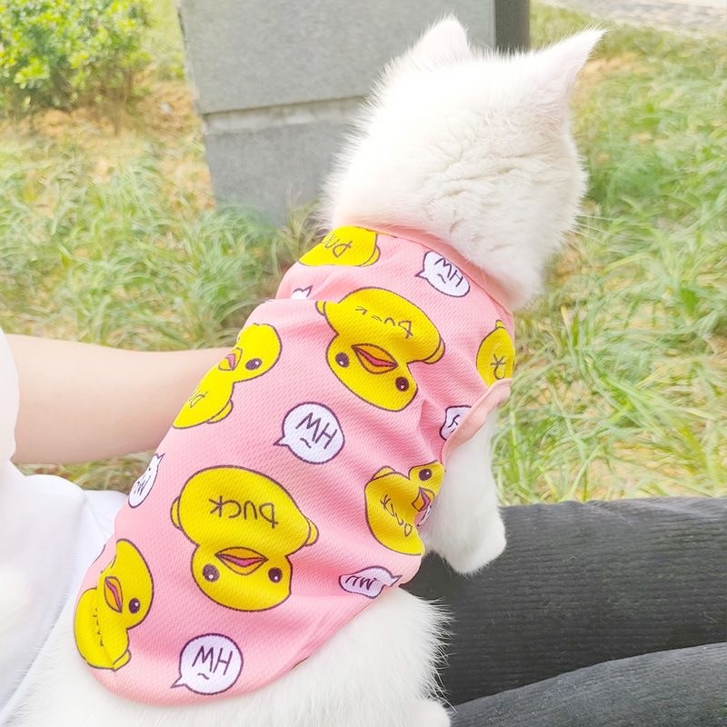 น่ารักเสื้อผ้าสุนัขนุ่มลูกสุนัขชุดนอนชุดเสื้อผ้าสัตว์เลี้ยงสําหรับสุนัขขนาดเล็กเสื้อยืดฤดูใบไม้ผลิฤดูร้อน ยอร์คกี้ ชิวาวาเสื้อผ้ - รูปที่ 5