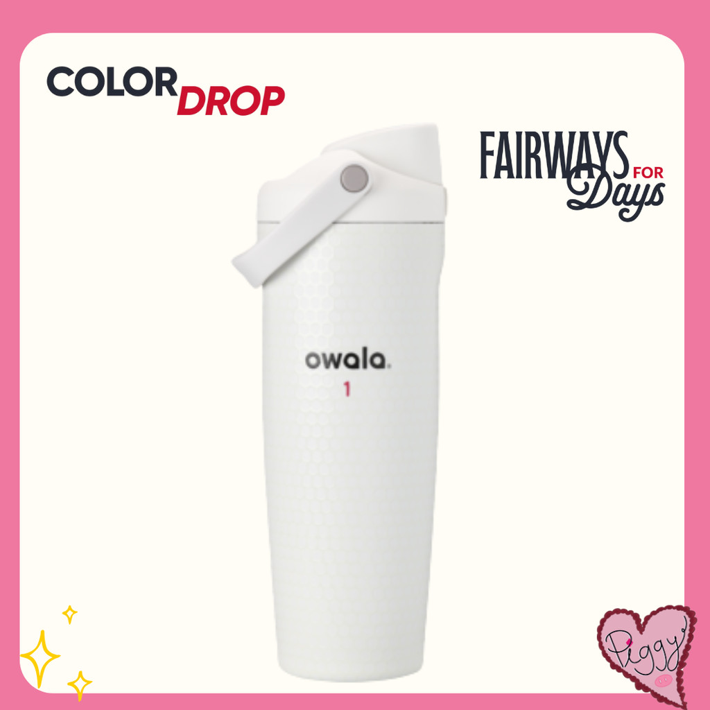 [พร้อมส่งในไทย]Owala ⛳️ Fairway for days Freesip Sway 30 oz. Color Drop กระบอกน้ำเก็บความเย็น ของแท้