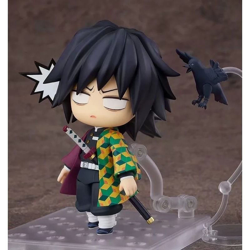 รุ่น Q Nendoroid Demon Slayer 1408 Tomioka Giyuu Movable Face เปลี่ยนตุ๊กตาตกแต่งรูปชนิดบรรจุกล่อง
