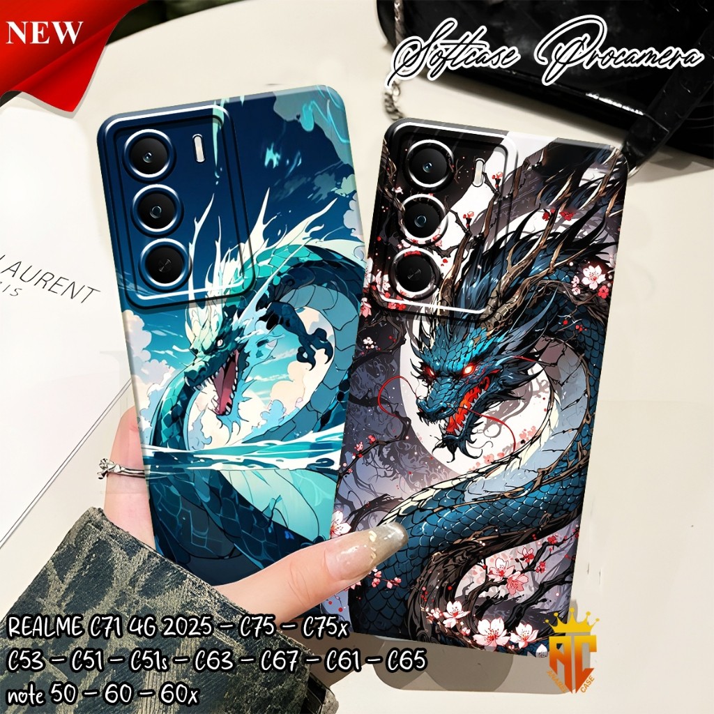 เคส Realme C71 4G 2025 - C75 - C75x - C53 - C51 - C51s - C63 - C67 - C61 - C65 - Realme Note 50 - 60