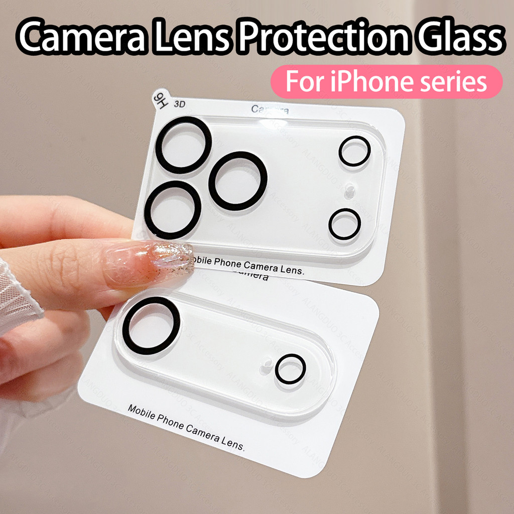 1-3PCS Full Cover ตัวป้องกันเลนส์กล้องสําหรับ iPhone 17 Pro 17Pro Max 17 Air 17Air กระจกนิรภัยด้านหลัง