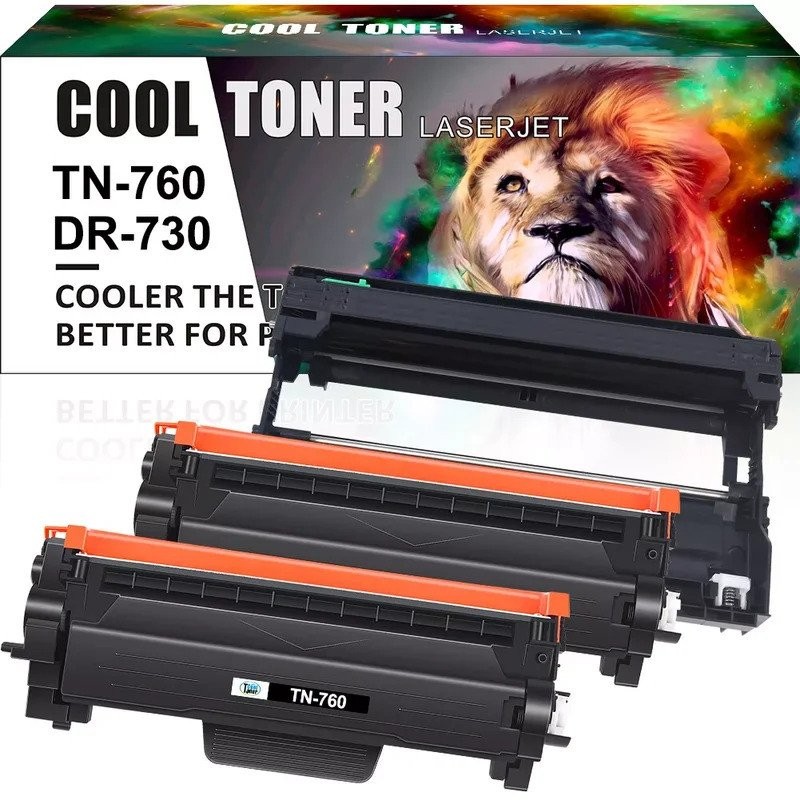 2 TN760 Toner 1 กลอง DR730 ใช้งานร่วมกับ Brother HL-L2350DW HL-L2370DW L2390DW