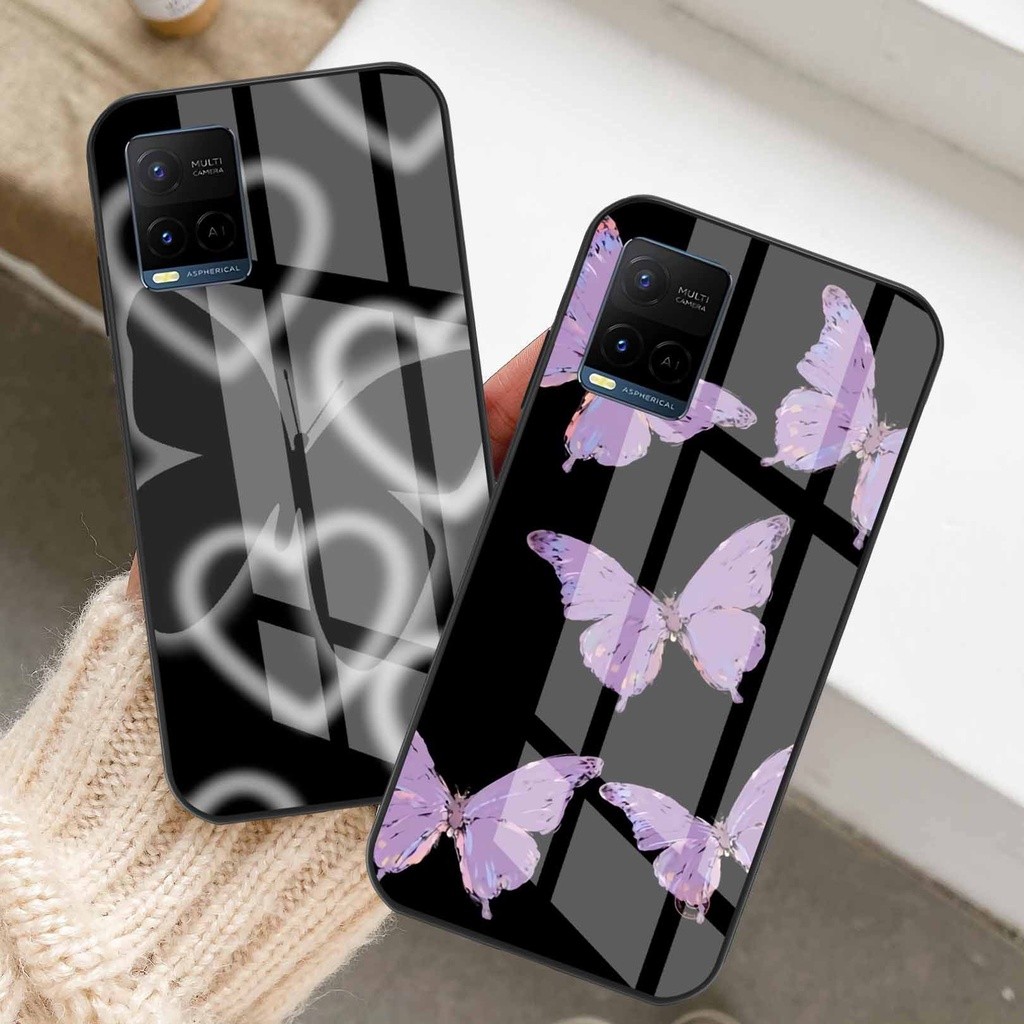 W526 SOFTCASE GLASS VIVO Y21 Y21S Y33S Y51 2020 Y53S Y20 Y20S Y30 Y50 Y12S Y91 Y93 Y95 Y91C Y12 Y15 