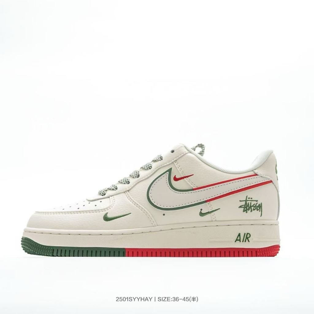 Stussy x N&K Air Force 1 07 Low "Stussy" รองเท้าผ้าใบลําลองคลาสสิก Low-Top I2NH