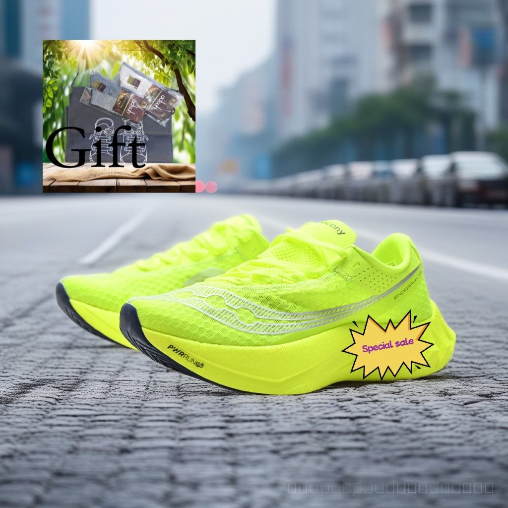 Saucony Endorphin Pro 4 Series Cushioning Outdoor Breathable Sports Men Women Low-Top Marathon Runni