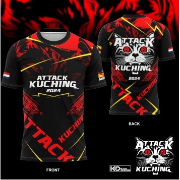 Attack Kuching Microfiber Tshirt Shirts