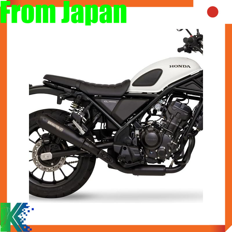 Moriwaki Full Exhaust Muffler SHORT MEGAPHONE BLACK CL250 23 01810-H01W6-00