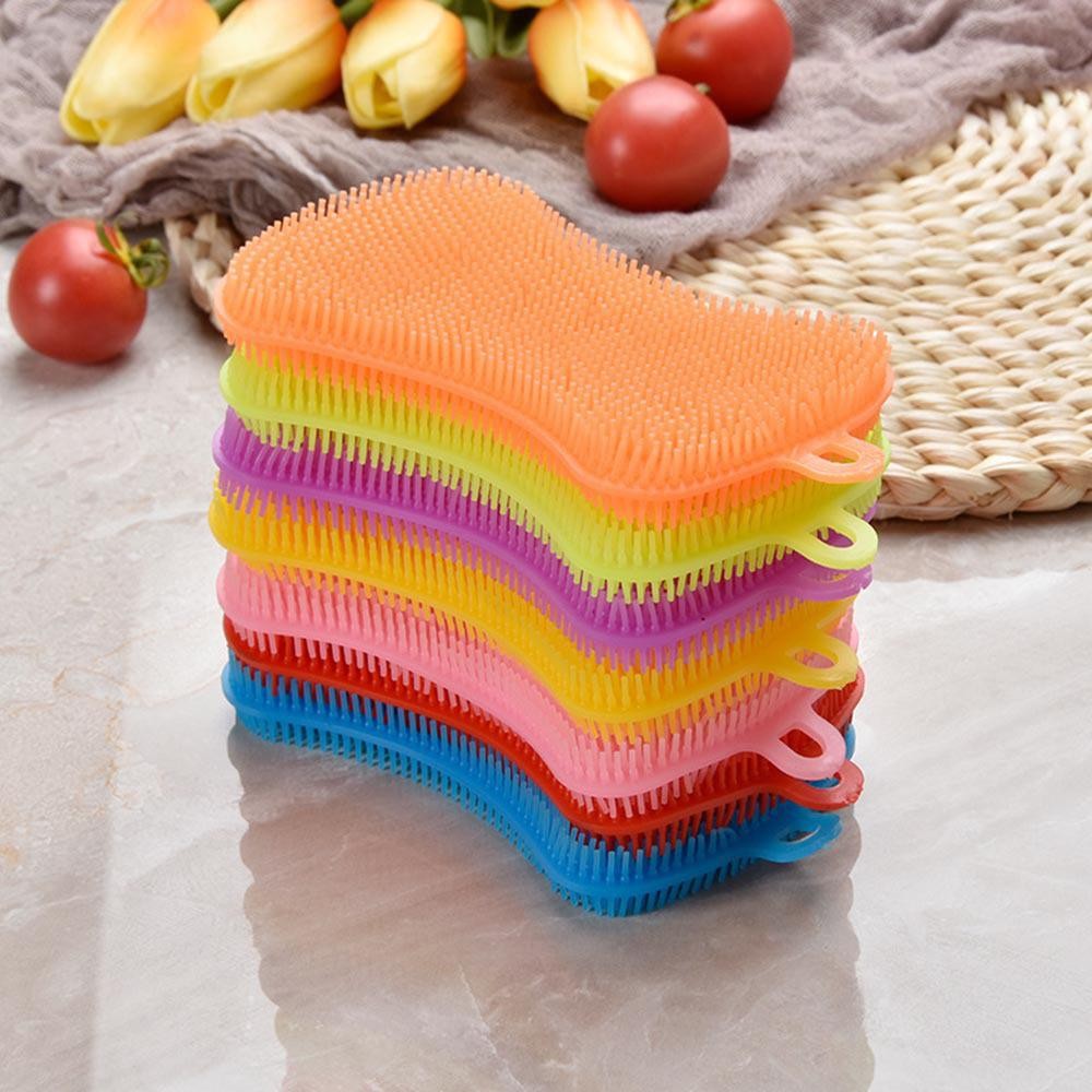 Silicone Dishwashing Brush Soap Dishwashing Brush Kitchen Cleaning Brush Household Cleaning