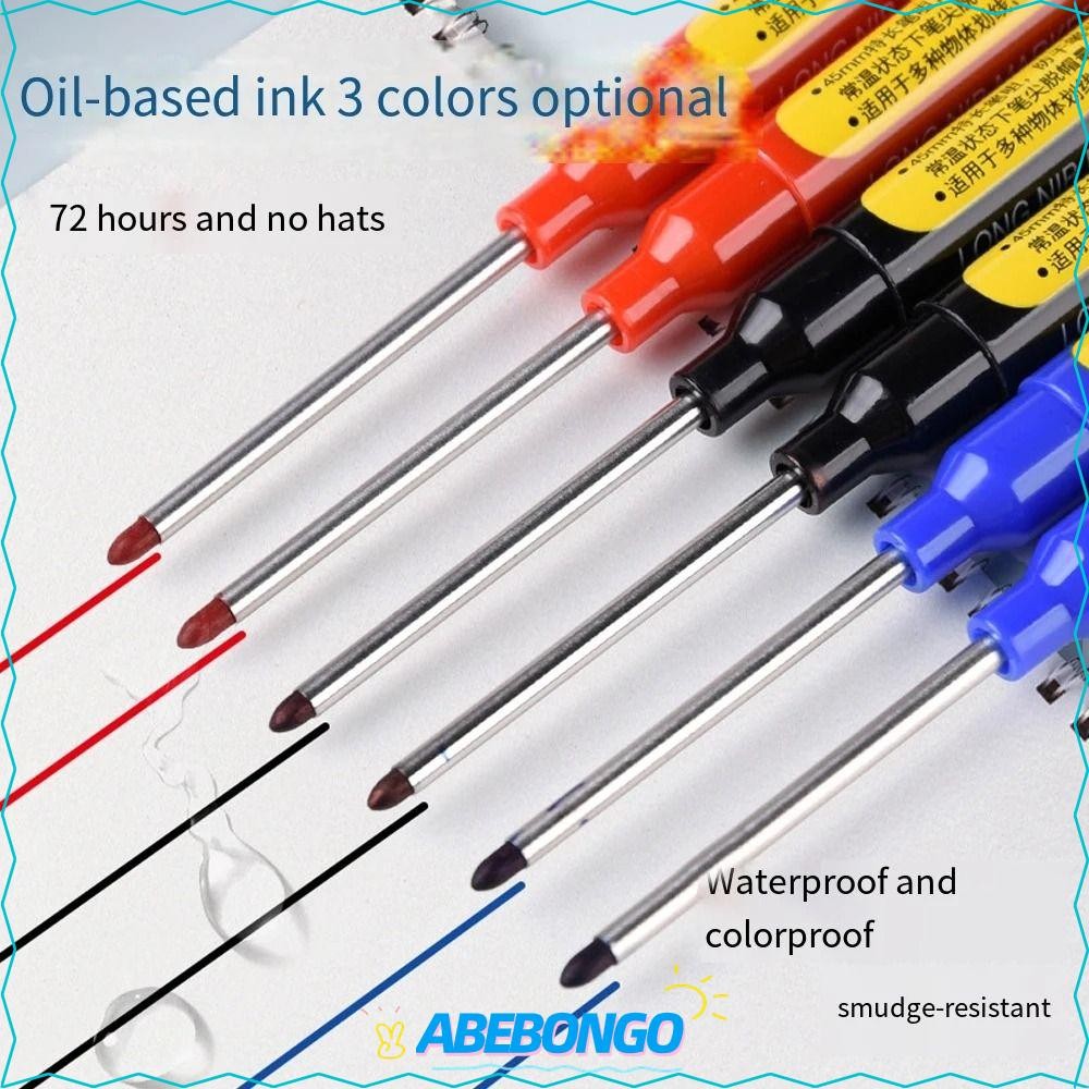 ABEBONGO Deep Hole Extended Marker ปากกา,มัลติฟังก์ชั่นกันน้ํา Long Nib หัวเครื่องหมายปากกา, 45 มม.เครื่องหมายสียาว Nib Sciber