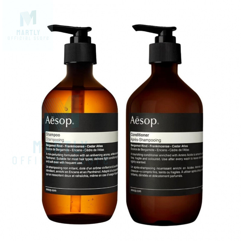 Martly ของแท้ 100% Aesop Shampoo 500ml+Conditioner 500ml Exp2028