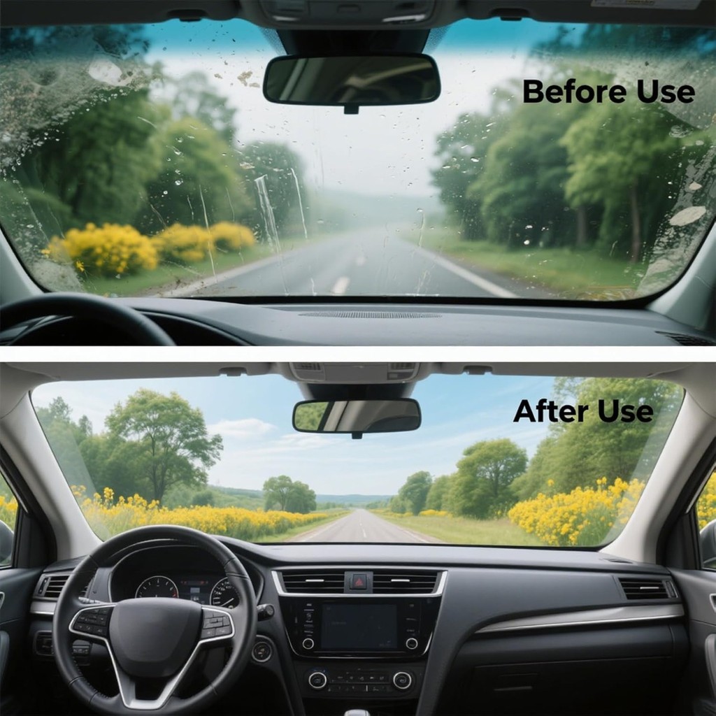 สารทําความสะอาดเม็ดโฟมสําหรับกระจกรถยนต์50ชิ้นแต่ละแผ่นบรรจุแยก - รูปที่ 4